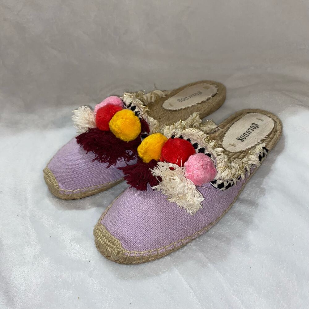 Soludos Coco Espadrille Pom Pom Slides - image 2